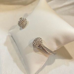 Touchstone Crystal Riviera Cuff Bracelet, original box with sleeve